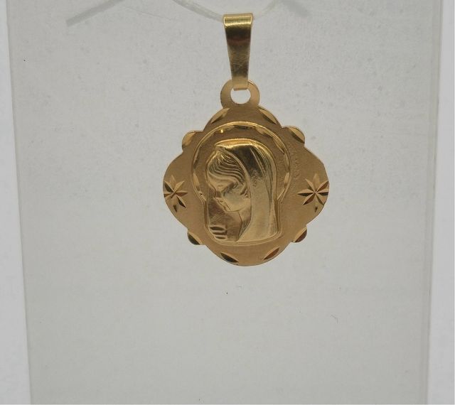 Colgante Virgen Niña Oro 18k