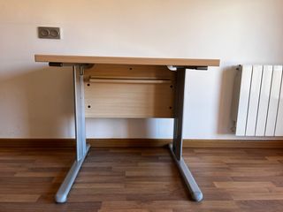 Mesa auxiliar escritorio madera y metal