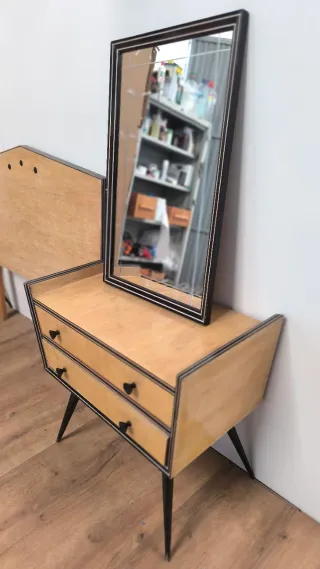 COMODA  ESPEJO CABEZAL  MESILLA ANTIGUA VINTAGE