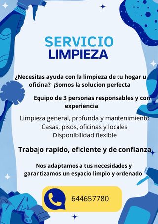 Ofrecemos nuestro servicio de limpieza