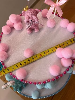 Torta Gender Reveal Fatta a Mano + Accessori