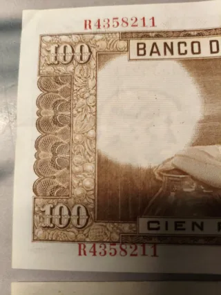 Pareja Billetes 100 Pesetas España 1933