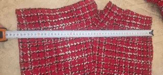 Conjunto Chaqueta y Falda Tweed Rojo