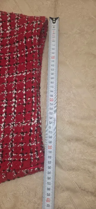 Conjunto Chaqueta y Falda Tweed Rojo