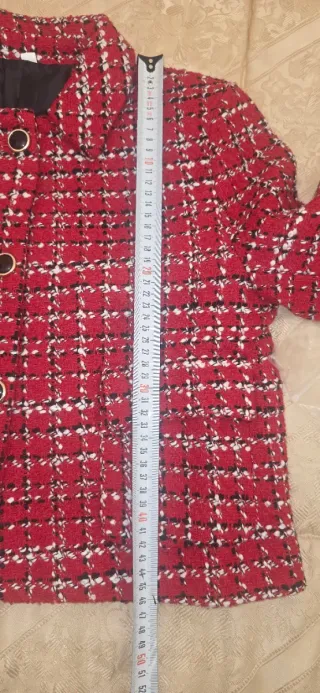 Conjunto Chaqueta y Falda Tweed Rojo