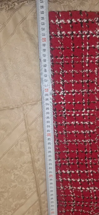 Conjunto Chaqueta y Falda Tweed Rojo