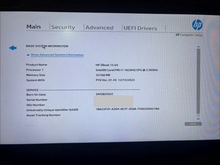 HP ZBook 15 G4 i7 32GB RAM 2TB SSD Quadro M1200