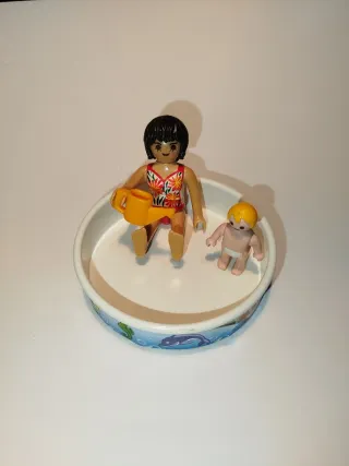 Playmobil Piscina Madre y Bebé