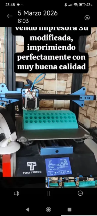 Impresora 3D modificada