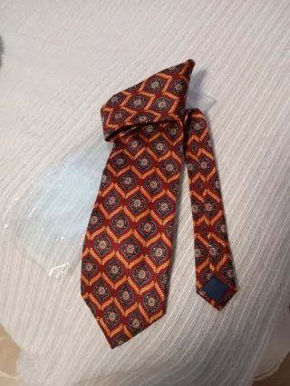 Cravatta Vintage Oro e Rosso