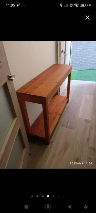 Mesa de madera  natural