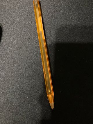 Caneta Laranja Transparente