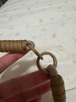 Asa de cuerda para bolso con mosquetones