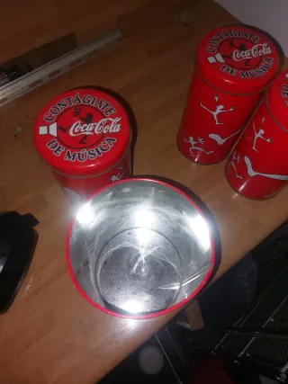 4 Bottiglie Coca-Cola Vintage con Tappo