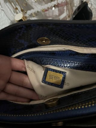 Bolso Guess Azul Serpiente