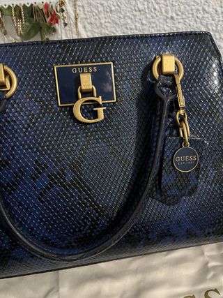 Bolso Guess Azul Serpiente