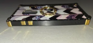 Custodia S9 Plus con anello dorato