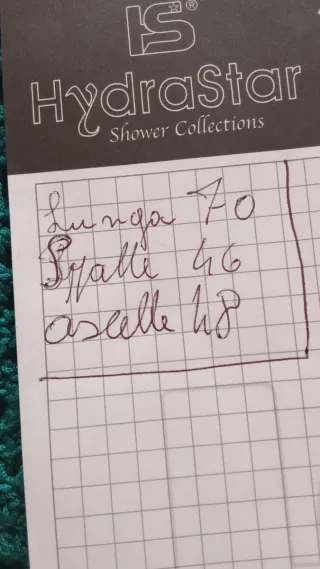 Copricostume uncinetto tg. XXL