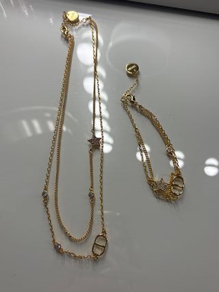 Conjunto Collar y Pulsera Oro