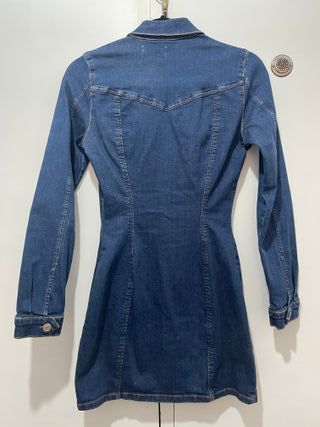 Vestido Jeans Zara TRF com Elastano