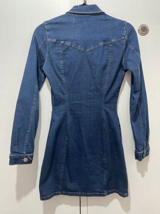 Vestido Jeans Zara TRF com Elastano
