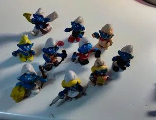 Lote Pitufos PVC Años 80