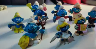 Lote Pitufos PVC Años 80