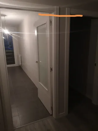 Puertas blancas lacadas con cristal