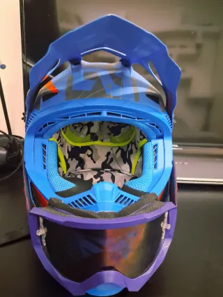 Casco Motocross Scott Blu/Rosso