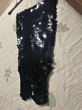 Vestido fiesta lentejuelas Mango Talla S