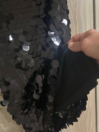 Vestido fiesta lentejuelas Mango Talla S