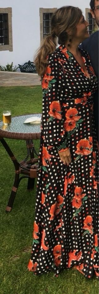 Vestido Dolores Promesas Estampado Flores y Lunare