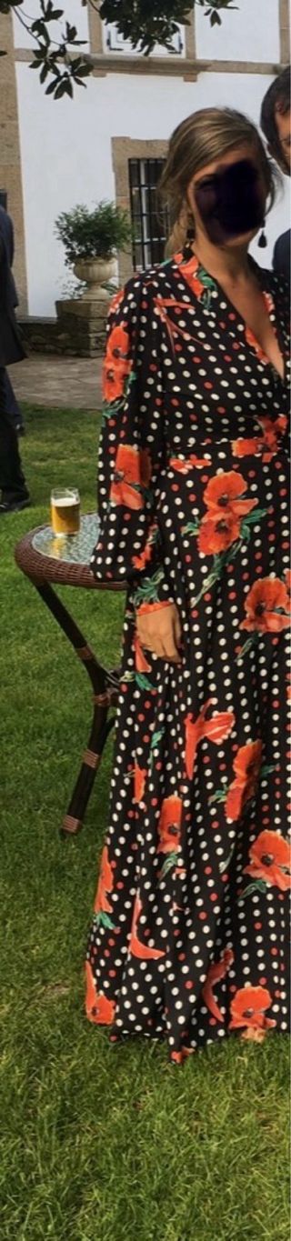 Vestido Dolores Promesas Estampado Flores y Lunare