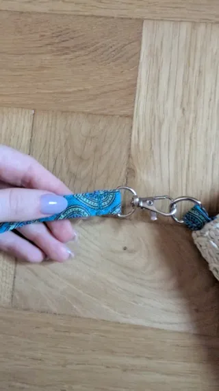 Bolso playero rafia pequeño con correa