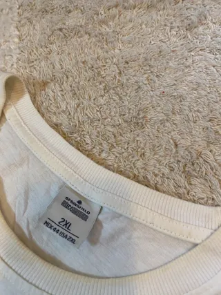 Camiseta Blanca Estampada Surf XXL