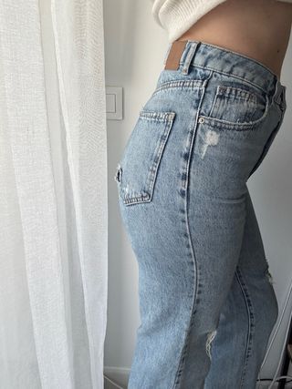 Pantalón vaquero Brownie desgastado