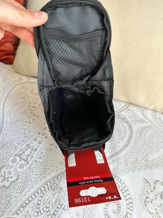 Bolsa sillín bici negra TTR