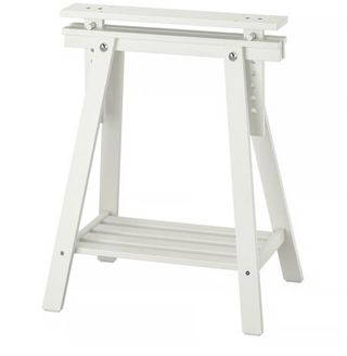 2 Caballetes de madera blanco Ikea