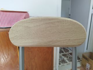 Coppia Sgabelli Acciaio e Legno