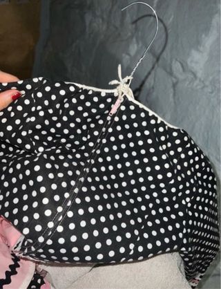 Traje de Flamenca Negro y Rosa