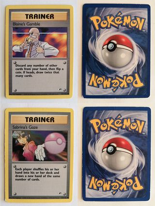 Lotto Pokémon Gym vintage Wizards eng 17 carte