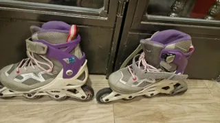 Patines Oxelo Talla 35-38 Morado/Gris