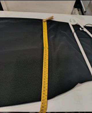 Vestido Negro Largo Talla XL +  fular dorado