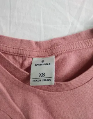 Camiseta Springfield Rosa Talla XS