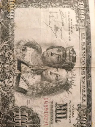Billete 1000 Pesetas España 1957