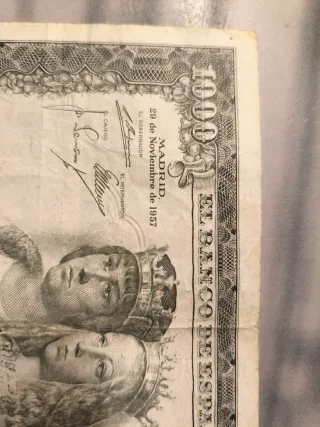 Billete 1000 Pesetas España 1957