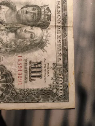 Billete 1000 Pesetas España 1957