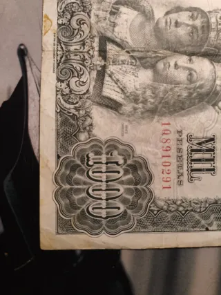 Billete 1000 Pesetas España 1957