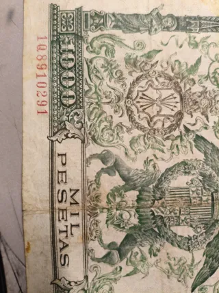 Billete 1000 Pesetas España 1957