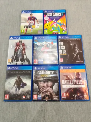 Lote 8 Juegos PS4: Far Cry 4, FIFA 15, Bloodborne